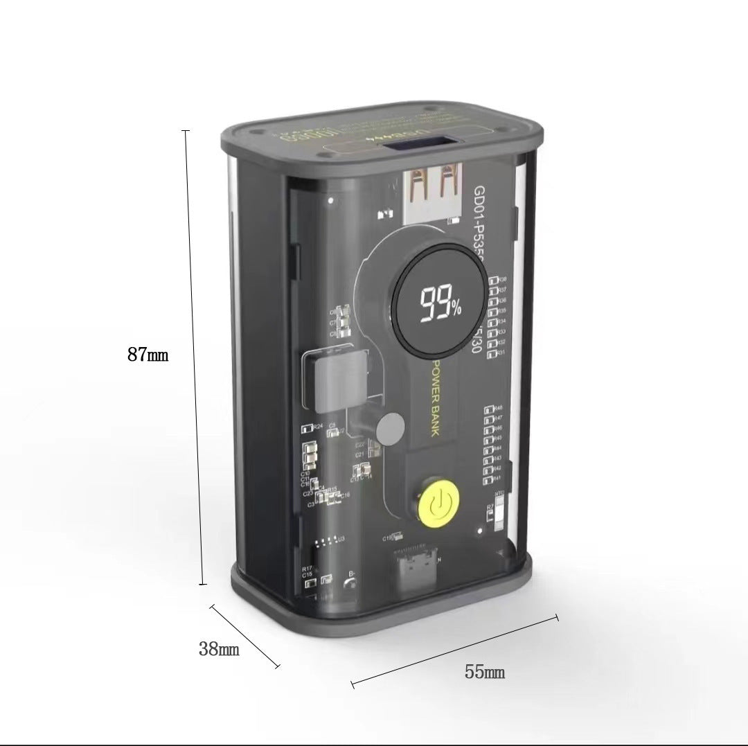 Creative Transparent Industrial Power Bank 10000mAh Creative Transparent Industrial Power Bank 10000mAh